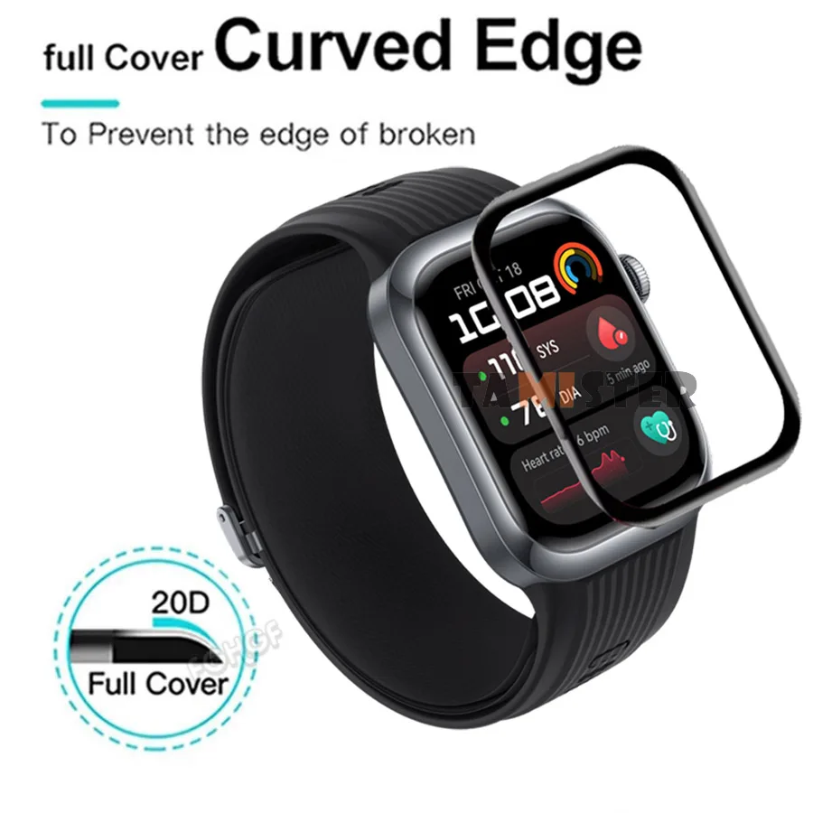 Premium 3D Curved Screen Protector for Smartwatches - Soft Film Protective Cover
