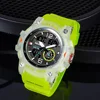 SMAEL  Cool Dual Display Waterproof Glow Electronic Watch 8007 Outdoor Transparent Watch Men's Outdoor 3