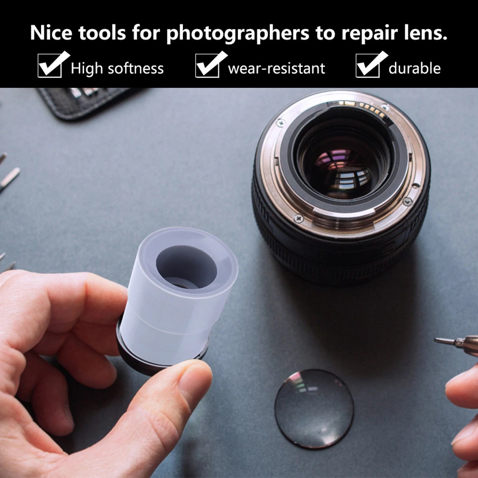 Camera lens repair kit Camera repair parts Camera Lens Repair Tool Ring 8-83mm Lenses Removal Rubber Accessory Lens Repair Tool Rubber Camera Remove