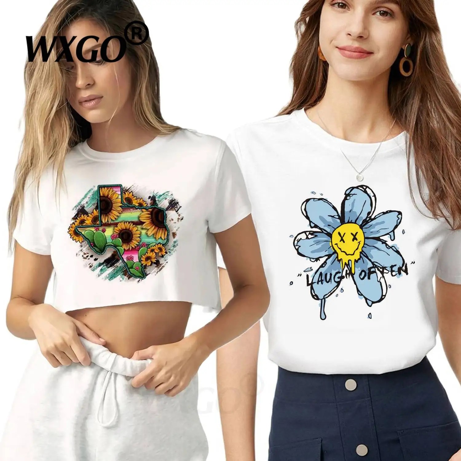 

Women Print Short Sleeve Tees Casual Tshirt Fashion Female Tops Print Flower Cartoon Ladies Graphic T-Shirt Y2k Top Aesthetic