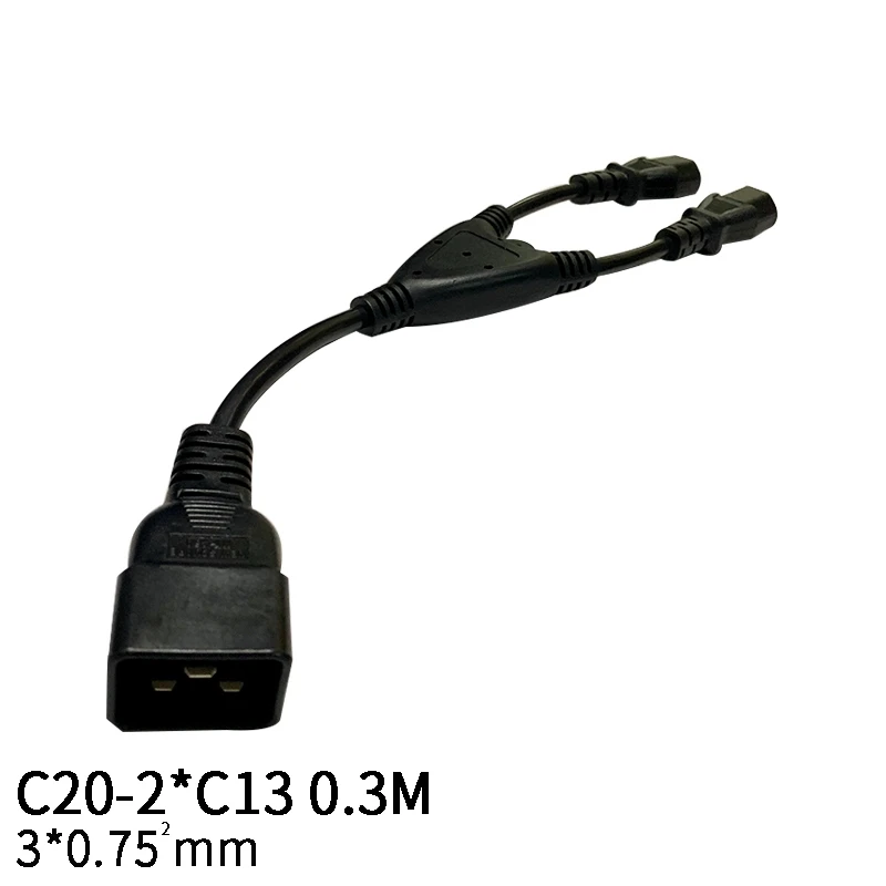 FULL-IEC 320 C20  to 2 X C13  Y ø ̺, C13 C20  ڵ  UPS  ̺
