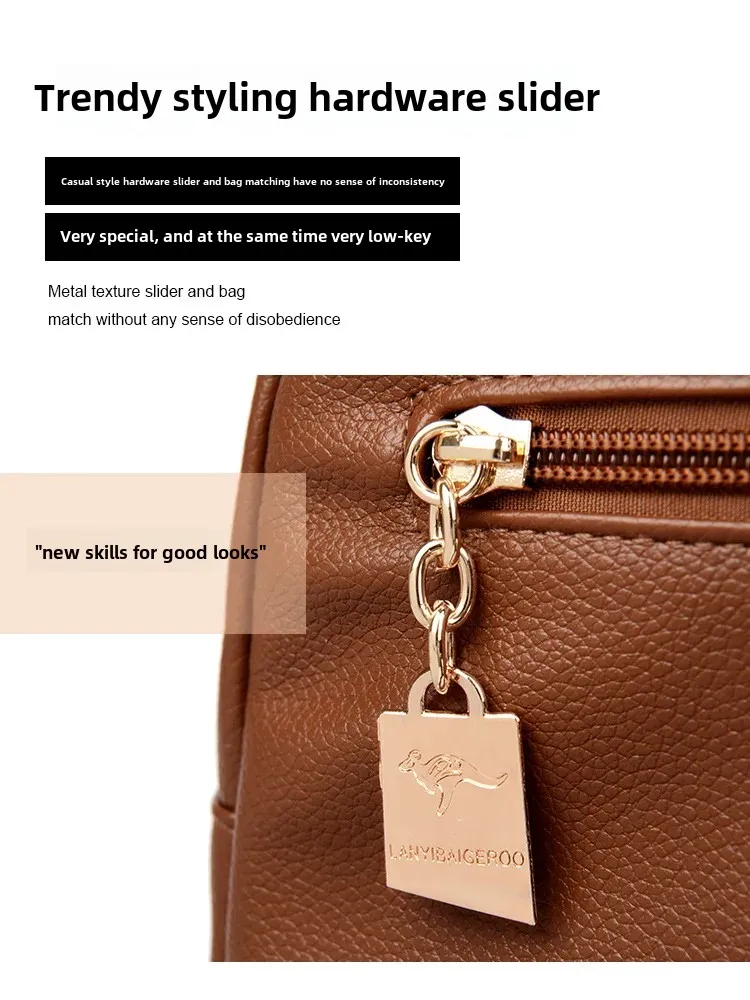 Soft Leather Shoulder Bag for Women Elegant Style