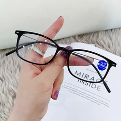 2024 Stylish Unisex Anti - Blue Light Reading Glasses - +400 (Black)