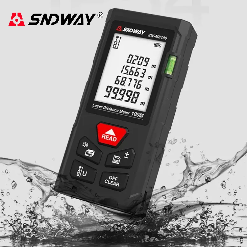 SNDWAY Laser Distance Meter SW 50M 70M 100M Range Finder Digital Laser Tape Measure Professional Trena Rangefinder