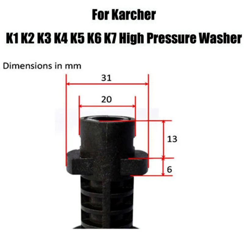 

Home & Garden Nozzle sprayer head pressure washer water gun car care spray water water spray gun wand gun car washer Lance
