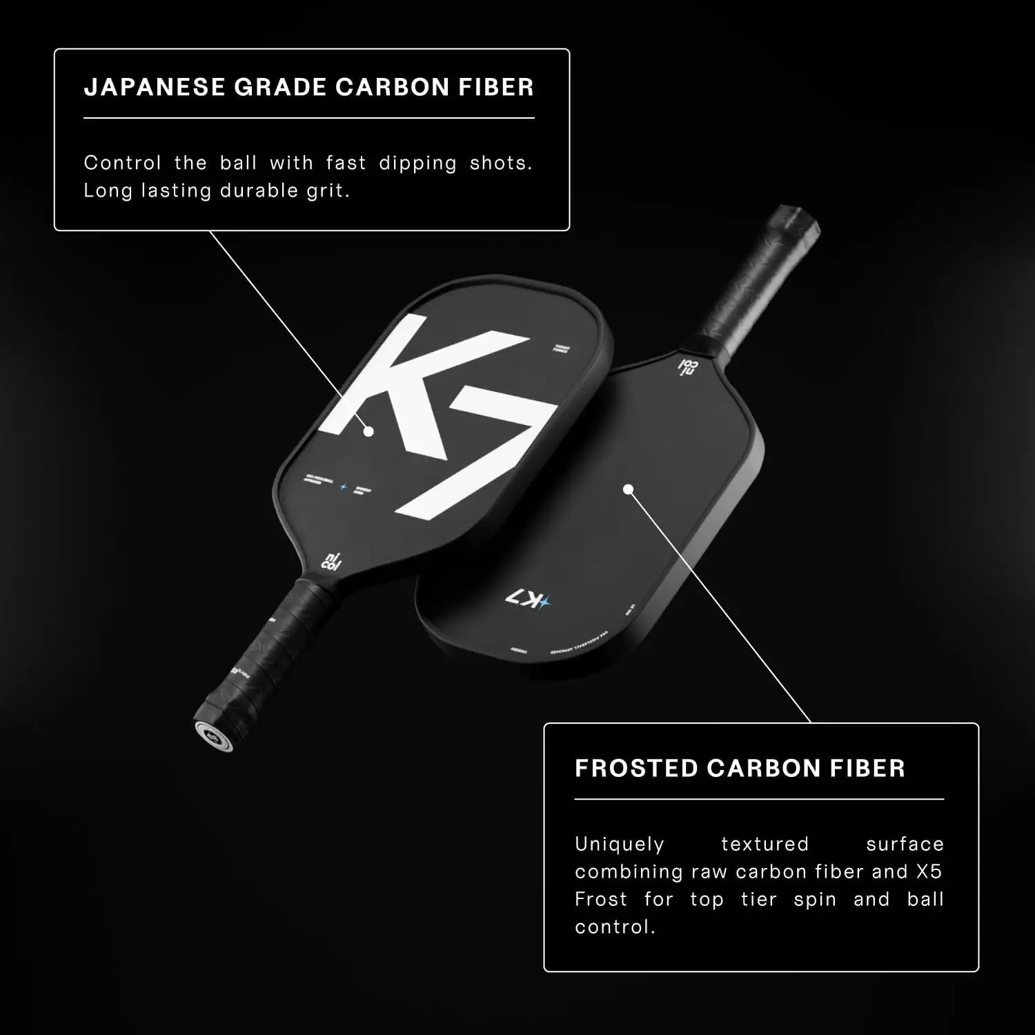 Pickleball Paddle USAPA Approved for Tournament Play Carbon Fiber Pickle Ball Racket Pickleball Paddles Set