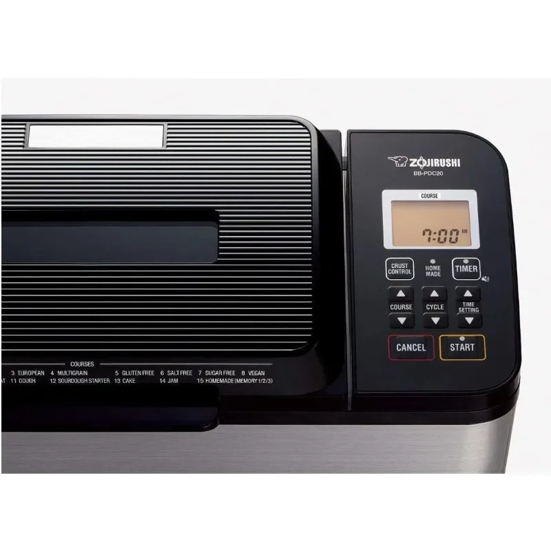 Zojirushi BB-PDC20BA Home Bakery Virtuoso Plus Breadmaker, 2 lb. loaf of bread 2