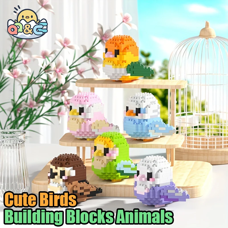 Micro Building Blocks Plastic Bird Toys for Kids