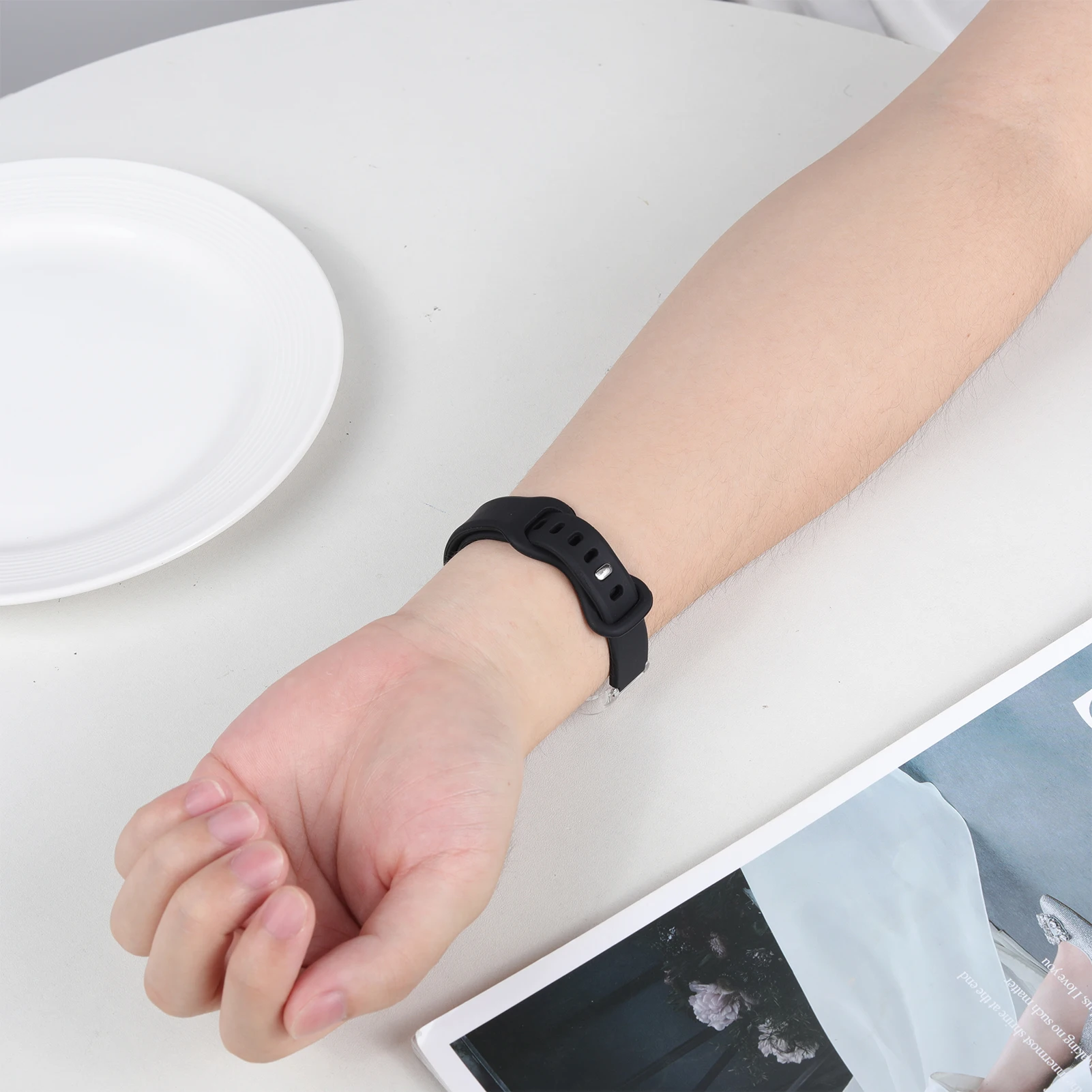 Transparent Silicone Strap and Protective Shell Cover