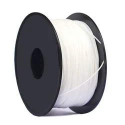 Flexible TPU 3D Printing Filament, 250g Spool, 1.75mm Diameter, 80M Length (White)