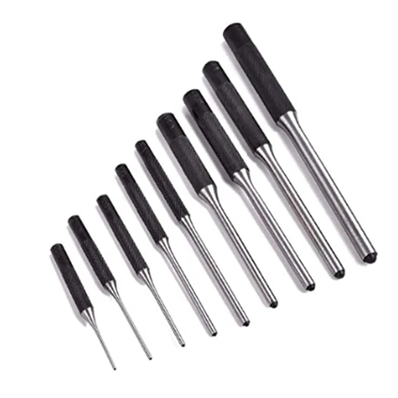 13 Pieces Roll Pin Punch Hollow End Punch Tool Mechanics Removing Repair Tool With Carry Case Steel Pin Punches