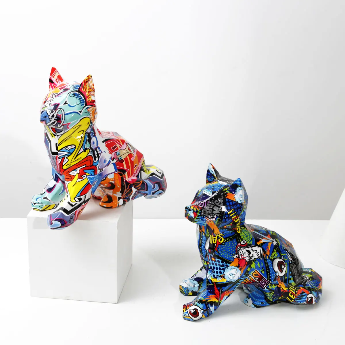 

Resin Dessert Decoration Crafts Sculpture Gift Shiba Inu Ornament Party Accessories Home Desktop Ornament Softcover Decorate