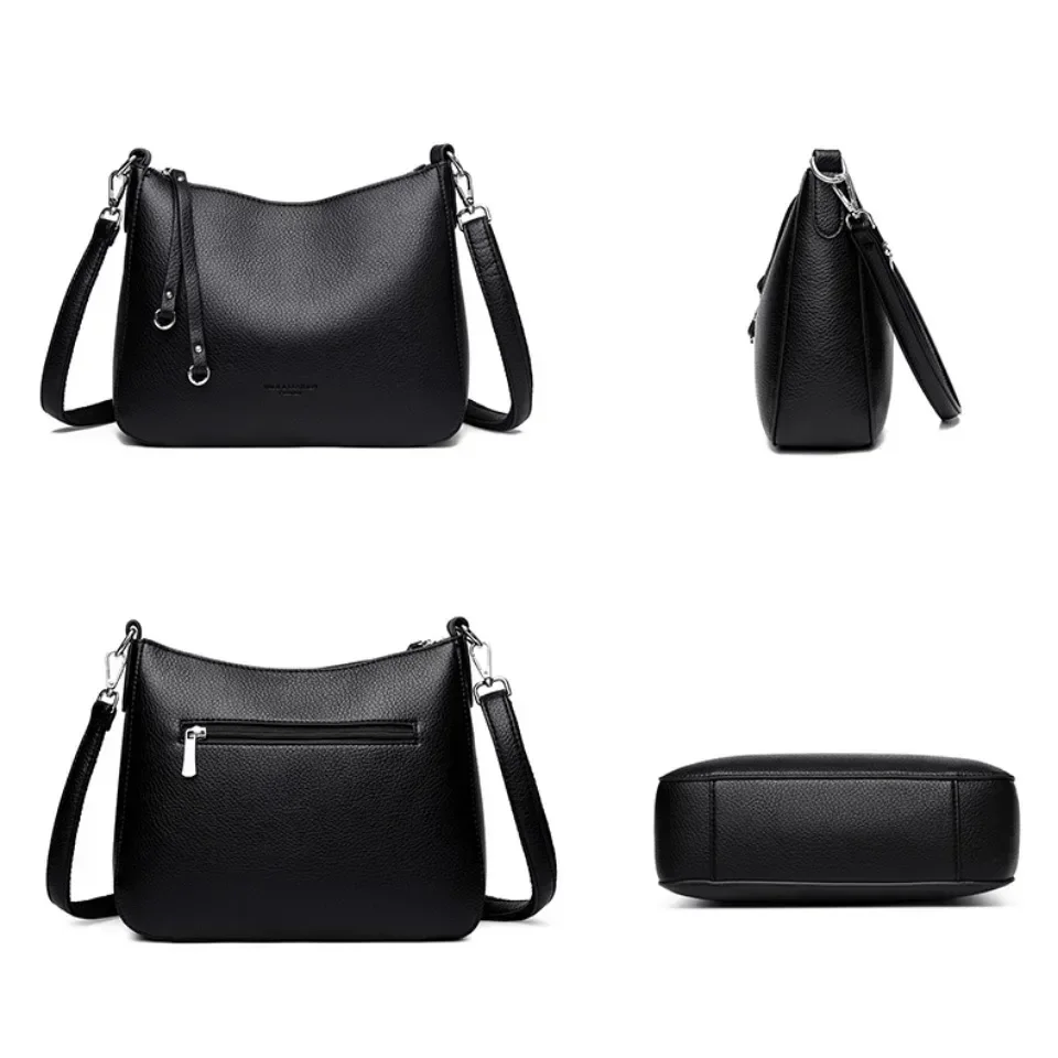 Women Soft PU Leather Shoulder Crossbody Bags Luxury Hand Bags Designer Ladies Messenger Commuting
