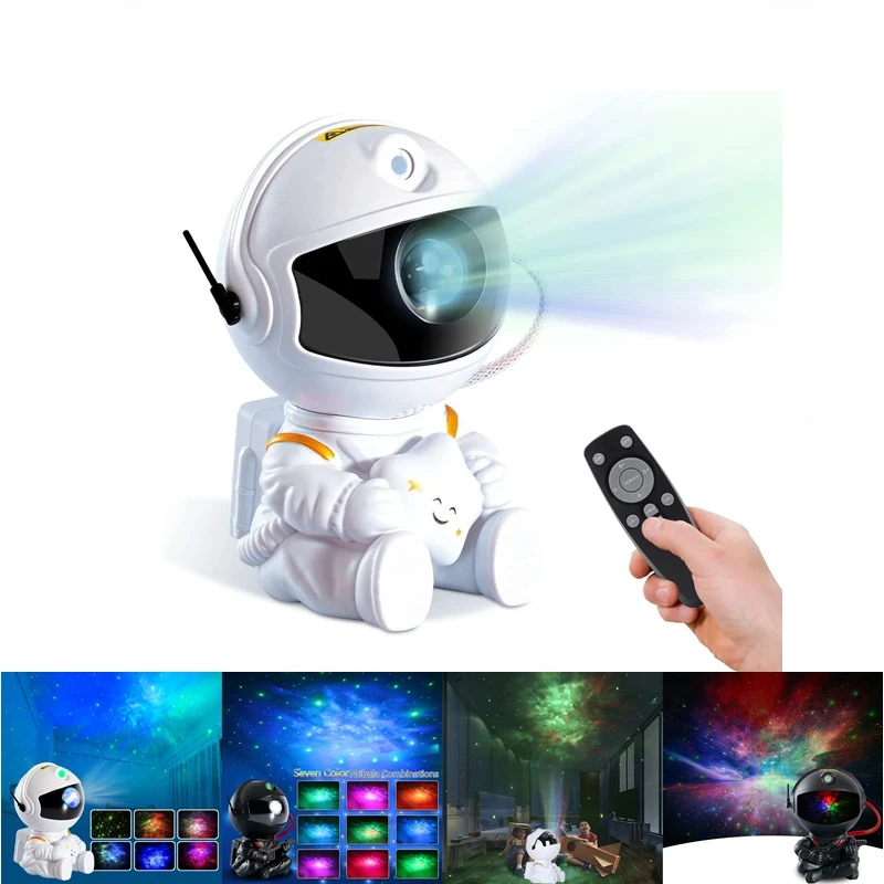 

Galaxy Star Projector LED Night Light Starry Sky Astronaut Porjectors Lamp For Decoration Bedroom Home Decorative Children Gifts