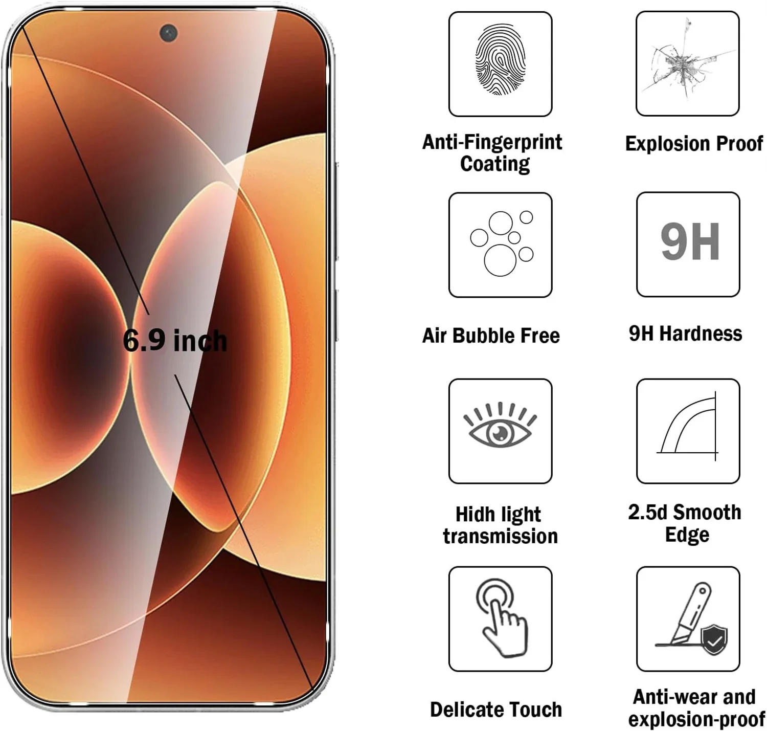 Premium Tempered Glass Screen Protector - Ultimate Smartphone Protection