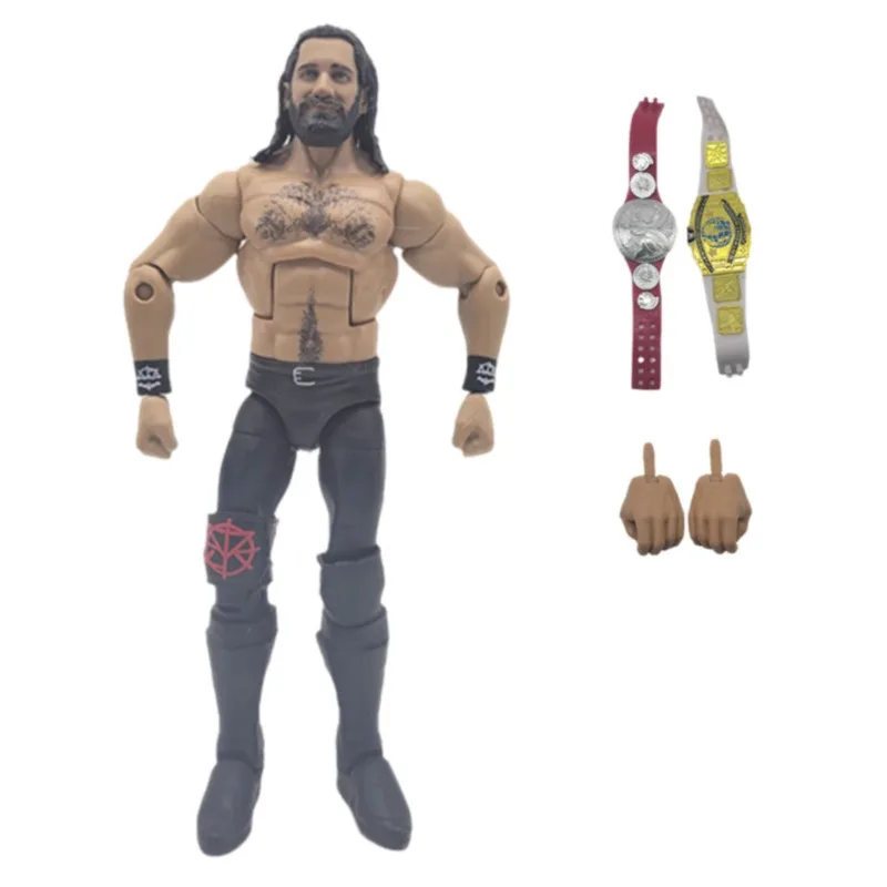 

Mattell Genuine Bulk Wrestler Action Figure Collection Joints Movable Dolls PVC Model Toys for Kids Gifts