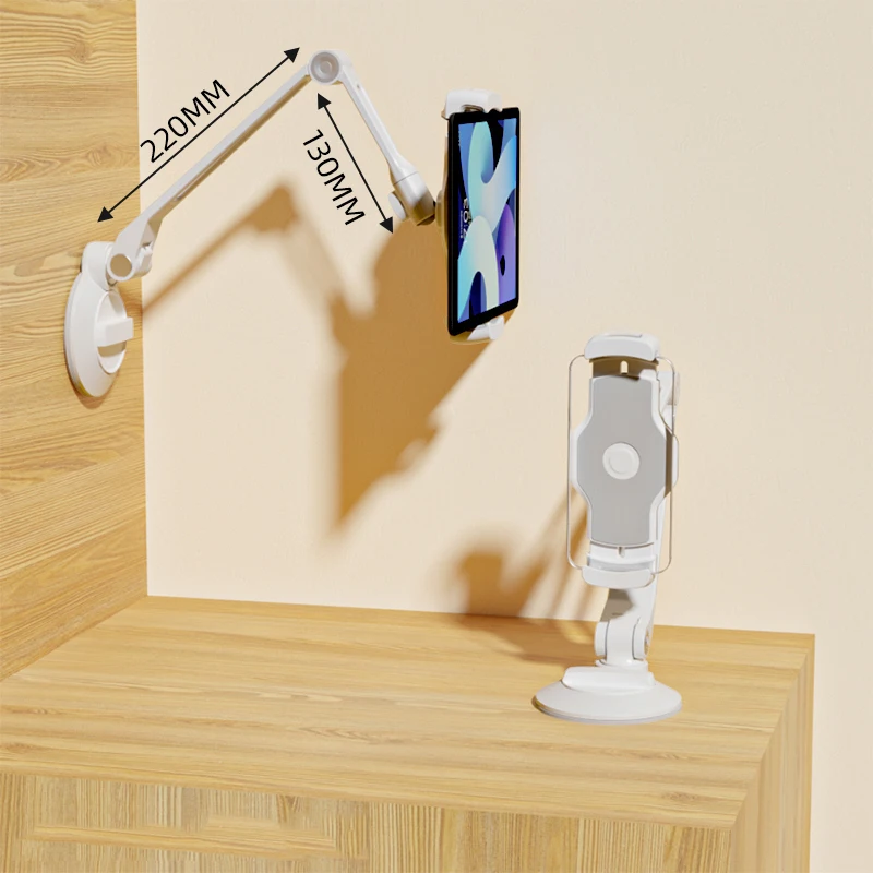 Tablet Stand Holder para Xiaomi Mipad Suporte de Vidro do Carro Braço Longo Ajustável Gps Phone Mount Vidro do Carro Montagem para o Telefone 12.9 4.7 a 13 - Imagem 6