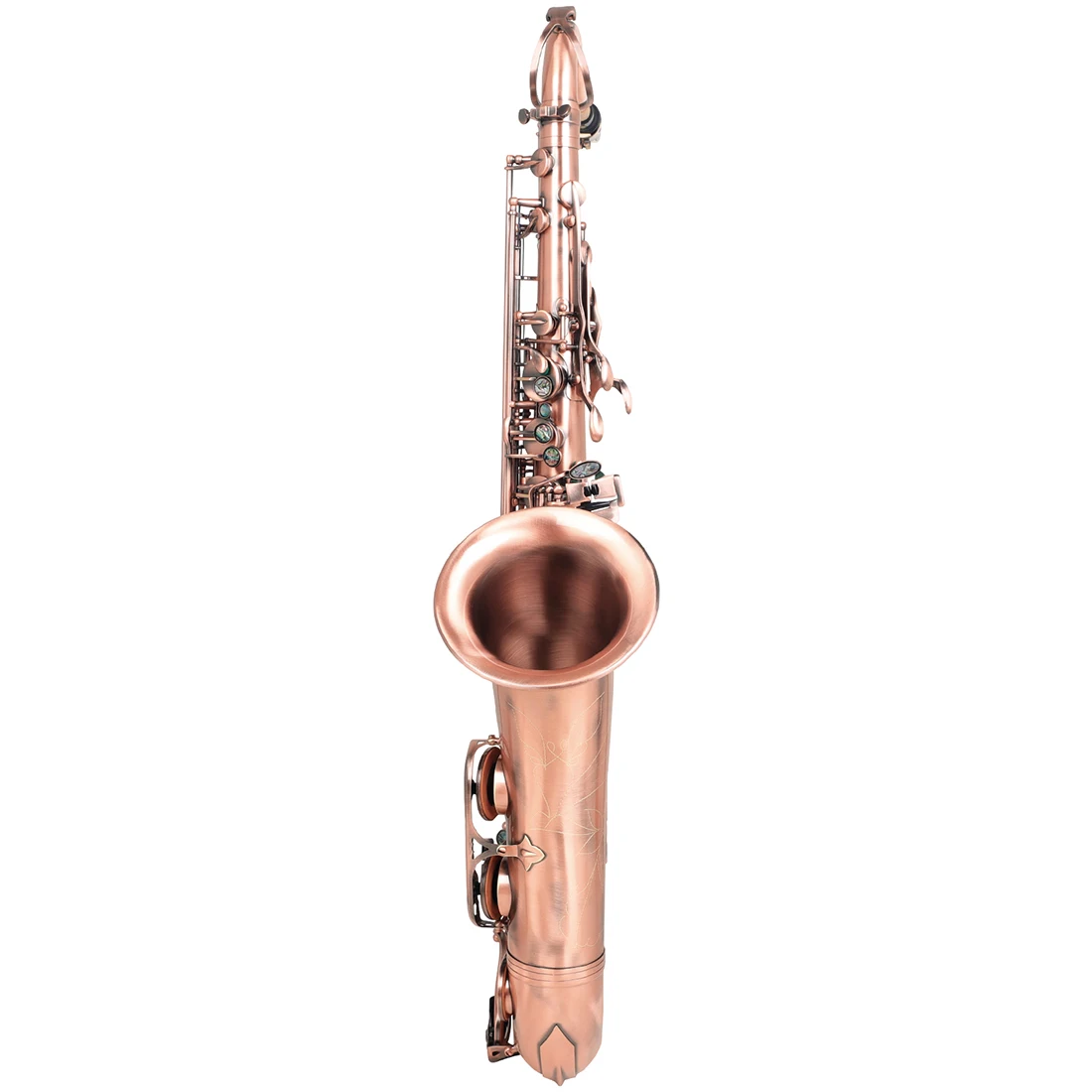 Tenor saxophone brass gold lacquer B-flat saxophone with case cleaning cloth reed accessories woodwind instrument