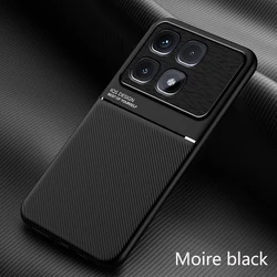 Cover per telefono con supporto magnetico premium - Guscio posteriore in morbida pelle di silicone