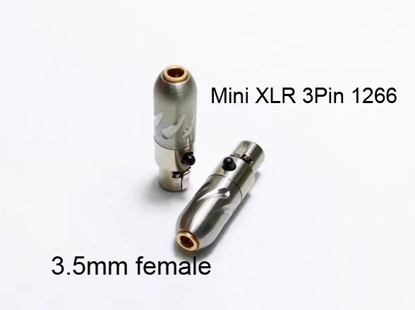 1 Pair 0.78mm/MMCX 3.5MM/2.5/MM/A2DC Female To MINI XLR 3Pin For HEDD 1266 GL850 MEZE Headphone Earphone Connector Adaptor