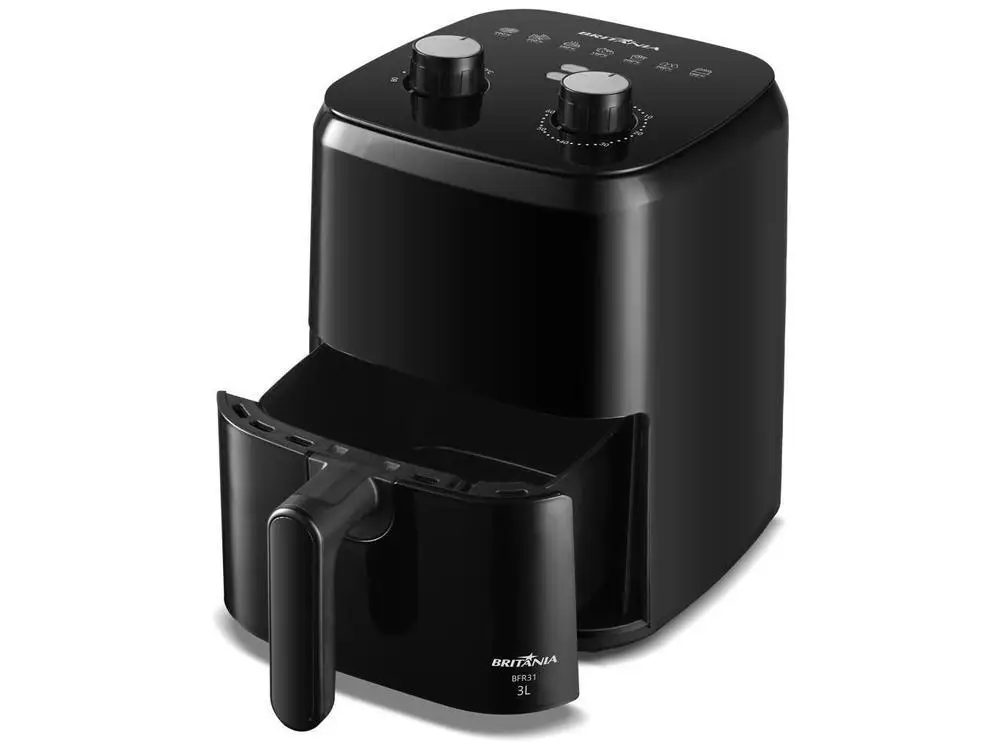 Fritadeira Elétrica sem Óleo/Air Fryer Britânia BFR31 Preto com Timer 3L - 220V 5
