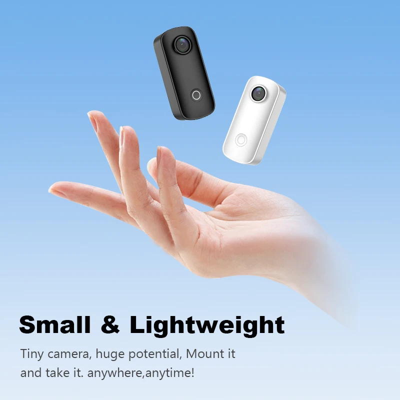 SJCAM C100+ 액션캠 4K 전자 이미지 안정화 기능 2.4G WiFi 30M 방수 케이스 포함 스포츠 카메라 개인용 캠코더