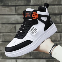

Youth White Women's Men's Sneaker Trend High Top Platform Shoes Men 2021 Spring Designer Vulcanized Shoes Plus Velvet Sneakers