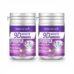 Radiant Smile Whitening & Freshening Tooth Powder, Purple Formula (2PCS)