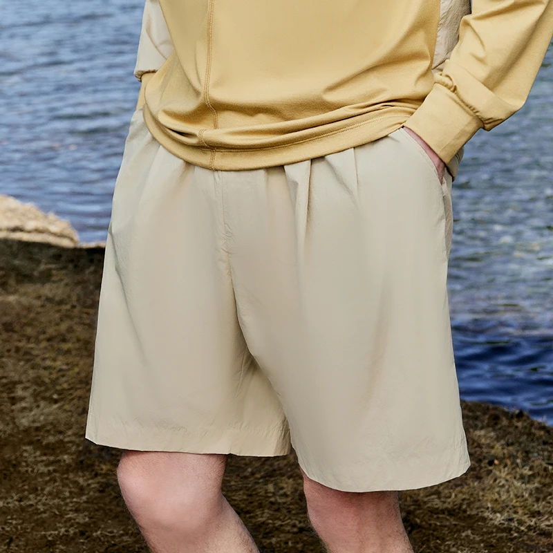Naturehike Male Elastic Waist Camping Cycling Shorts Outdoor Cargo Shorts Multi-pockets Loose Quick Dry Hiking