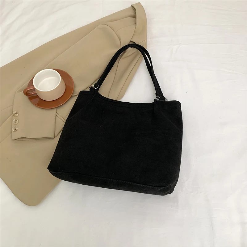 Hasp Pu Ladies Shoulder Bags Rhinestone Design Sewing Thread Bags for Women New Fashion Underarm Shopper Totes