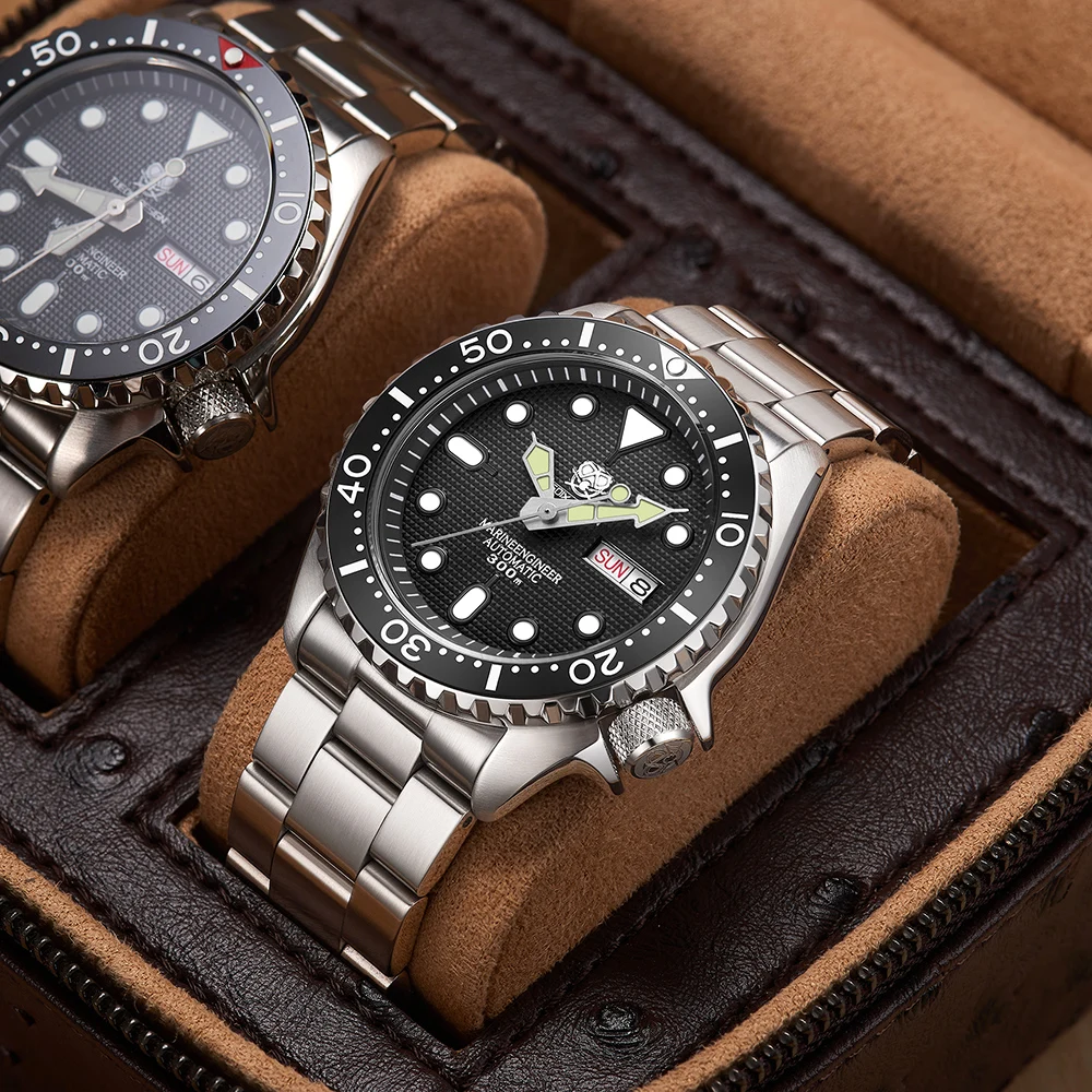 TUEDIX Original Fashion Watch for Men 30Bar Waterproof Luxury Business Mechanical Wristwatches 42mm SII NH35 C3 Luminous Hands