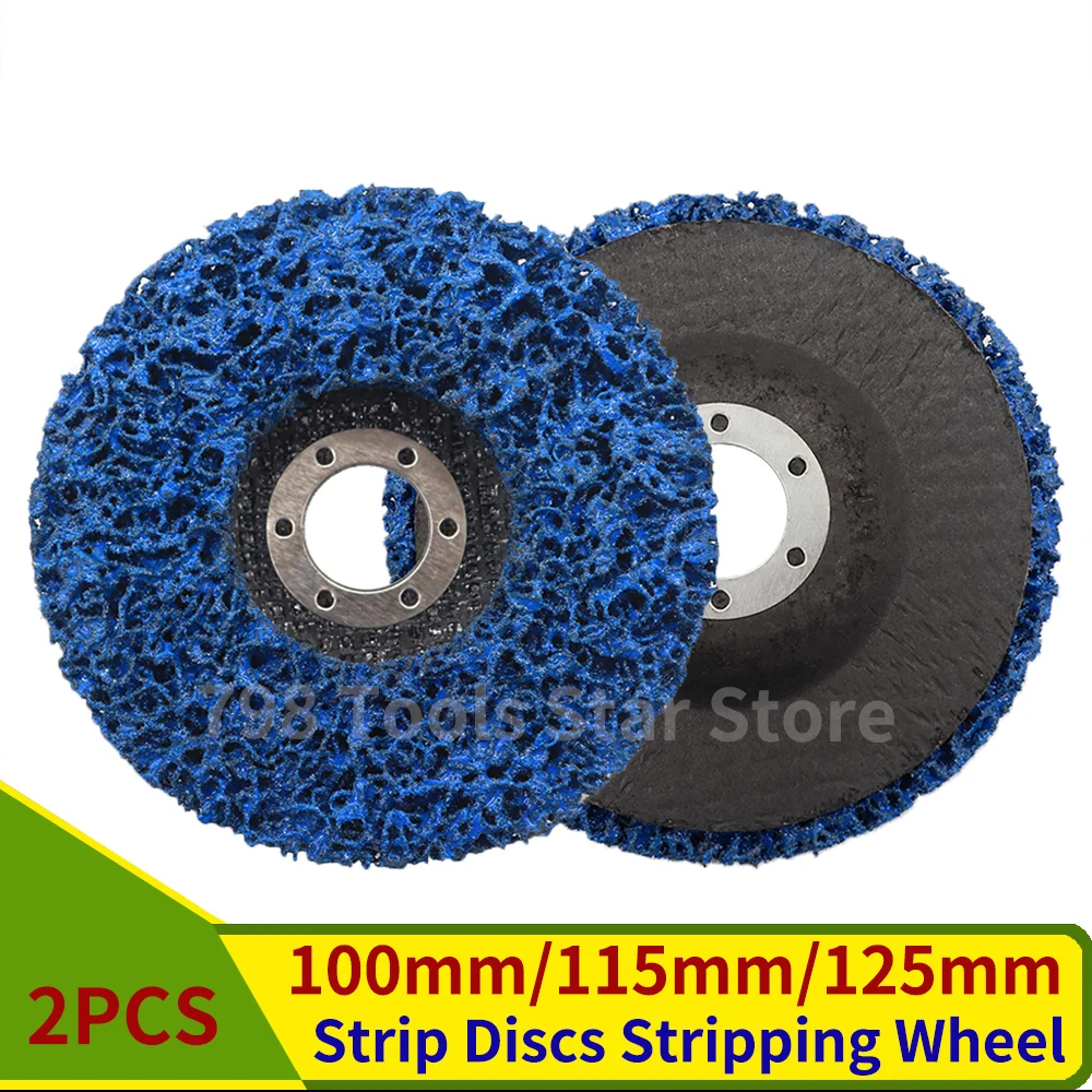 

2PCS 100mm/115mm/125mm Strip Discs Stripping Wheel for Angle Grinder Paint Stripper Wheels Clean and Remove Paint, Rust Welds