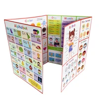 English Words Learning Chart Phonics Chart Alphabet Educational Poster Flashcards Worksheet CVC Vocabulary Building A4 Folded 2
