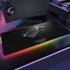 of Mousepads Mat Gaming MousePad LED Table Pads Game Backlit Rubber Desktop XXL RGB T-Thrones Desk  Micro USB 4