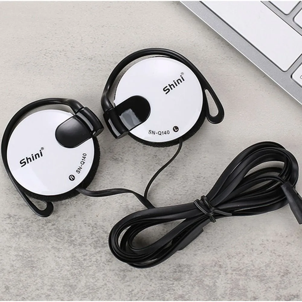 Description Picture 4 of item3.5mm Wired Bass Headphones Ear Hook Headset Sports Music Game Wired Earpiece For Mp3 Computer Mobile Telephone
