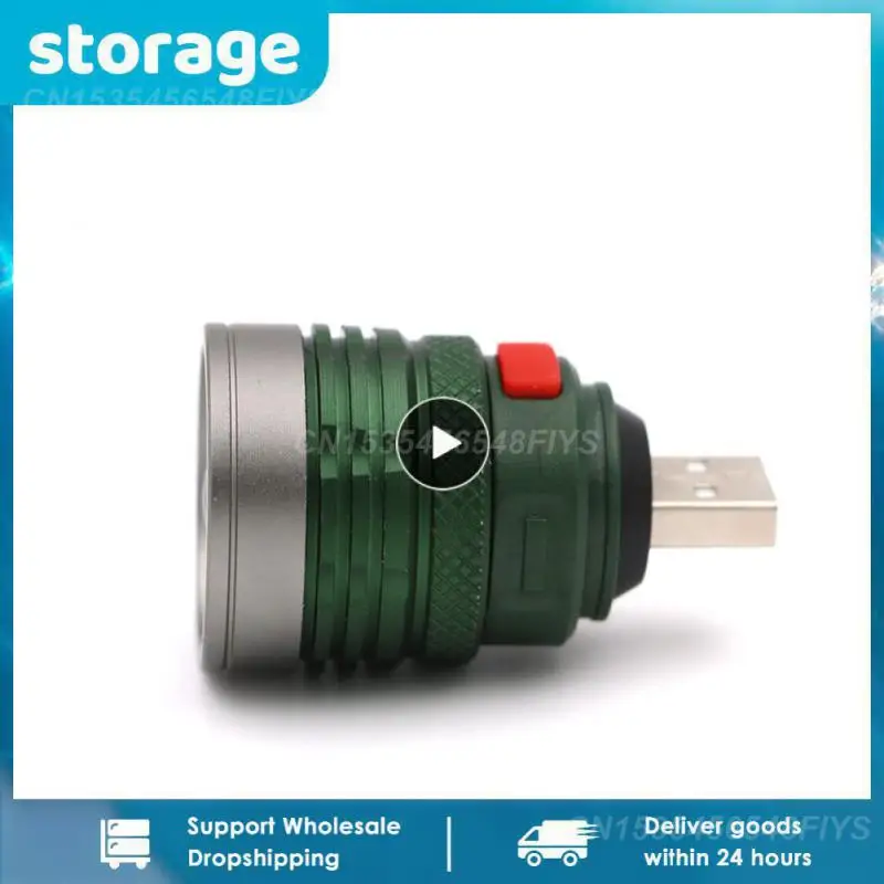 

Ультраяркий портативный USB-фонарик, мини-фонарик с зумом, 3 режима, USB-фонарик, внешний аккумулятор с USB-интерфейсом