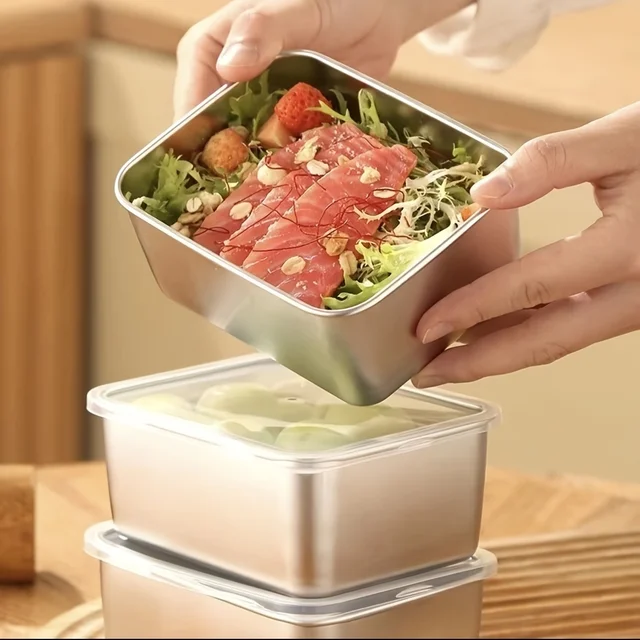 l6-Piece Stainless Steel Food Storage Set 5