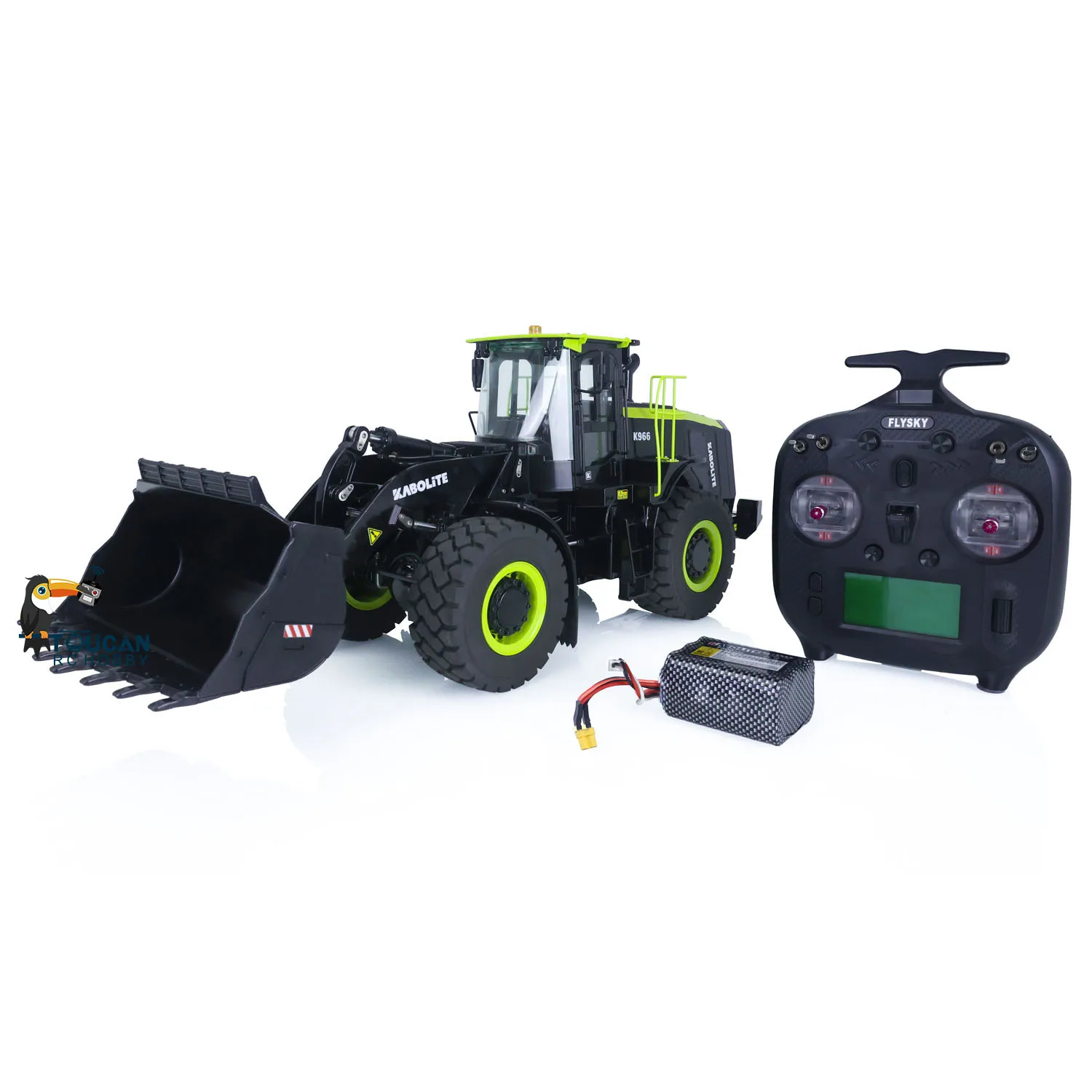 In Stock K966 1/16 RC Hydraulic Loader HUINA KABOLIT Mover Remoted Construction Vehicle Light System ST8 Outdoor Truck TH22471 2