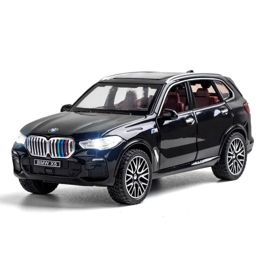 1:32 BMW X5 SUV Alloy Model Car Toy Diecasts Casting Pull Back Sound and Light Car Toys For Children Vehicle A31 images - 6