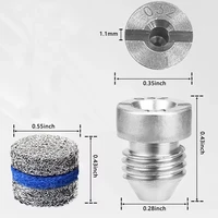 Pressure Washer Foam Cannon Orifice Nozzle Foam Maker Replacement Thread Nozzle Tip and Mesh Filter for Snow Foam Lance 3000 PSI 2