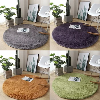 Plush Round Area Rug 6