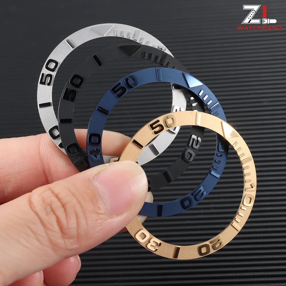 Ceramic 3D Raised Letter Watch Bezel Insert Accessory