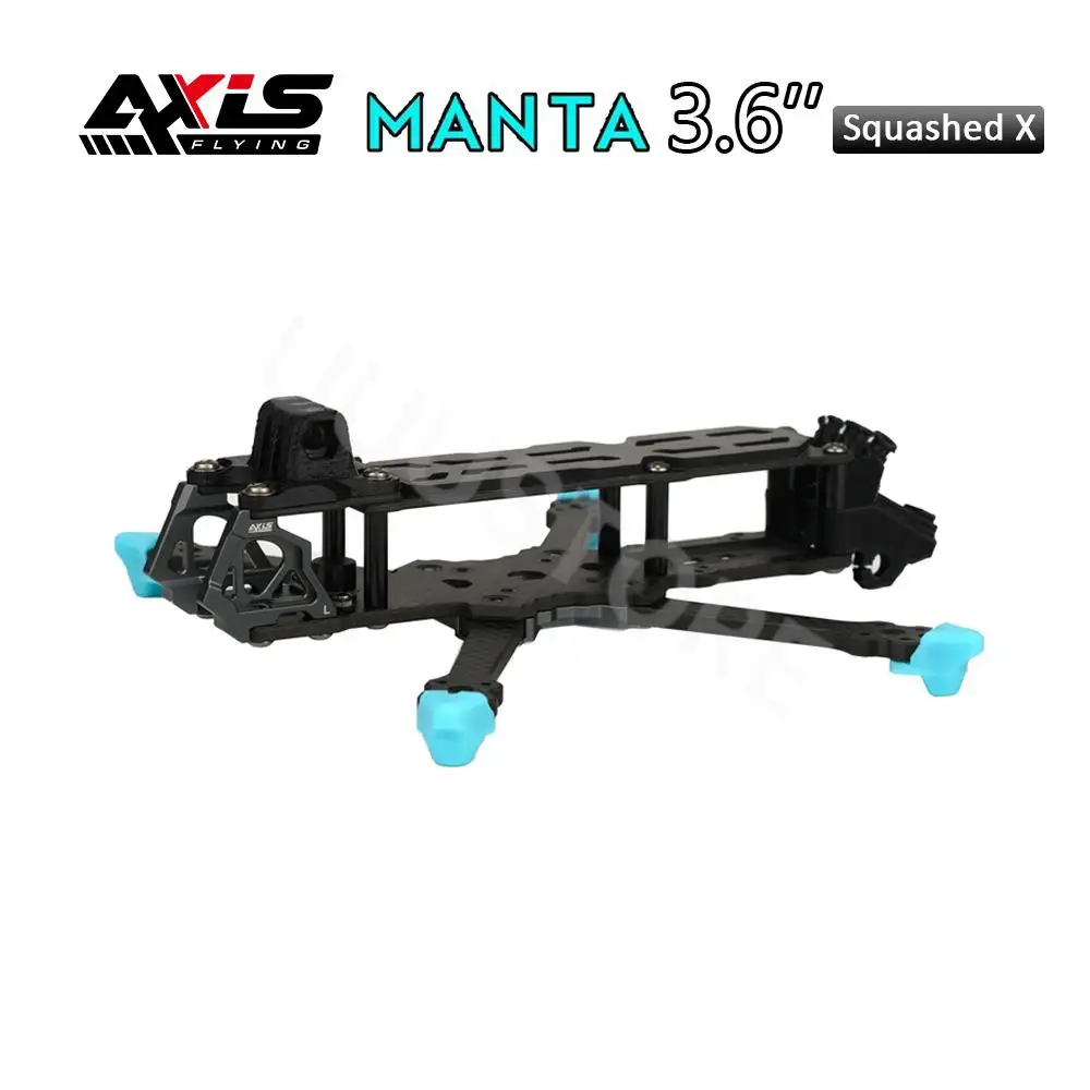 

Axisflying Manta 3,6 ''3,6 дюймов FPV рамка 162 мм Колесная база квадратная X с боковой пластиной фотоигрушки