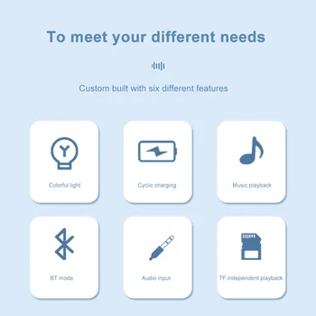 Creative Colorful Jellyfish Lamp Bluetooth-Compatible Speaker HiFi Stereo LED Jellyfish Mood Lamp Color Changing for Home Office 5