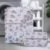 Cat Print Laundry Bag Large Capacity Foldable Storage Bags Multifunctional Distortion Protection Laundry Basket Household 2