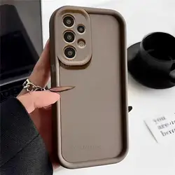 Cute 3D Bear Cartoon Silicone Soft Matte Phone Case for A03S (Coffee)