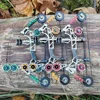 Mini Archery Compound Bow and 4/8pcs Arrows Kit Stainless Steel Pulley Bow,Outdoor/Indoor Sports Shooting Gift Game Pocket Bow 6