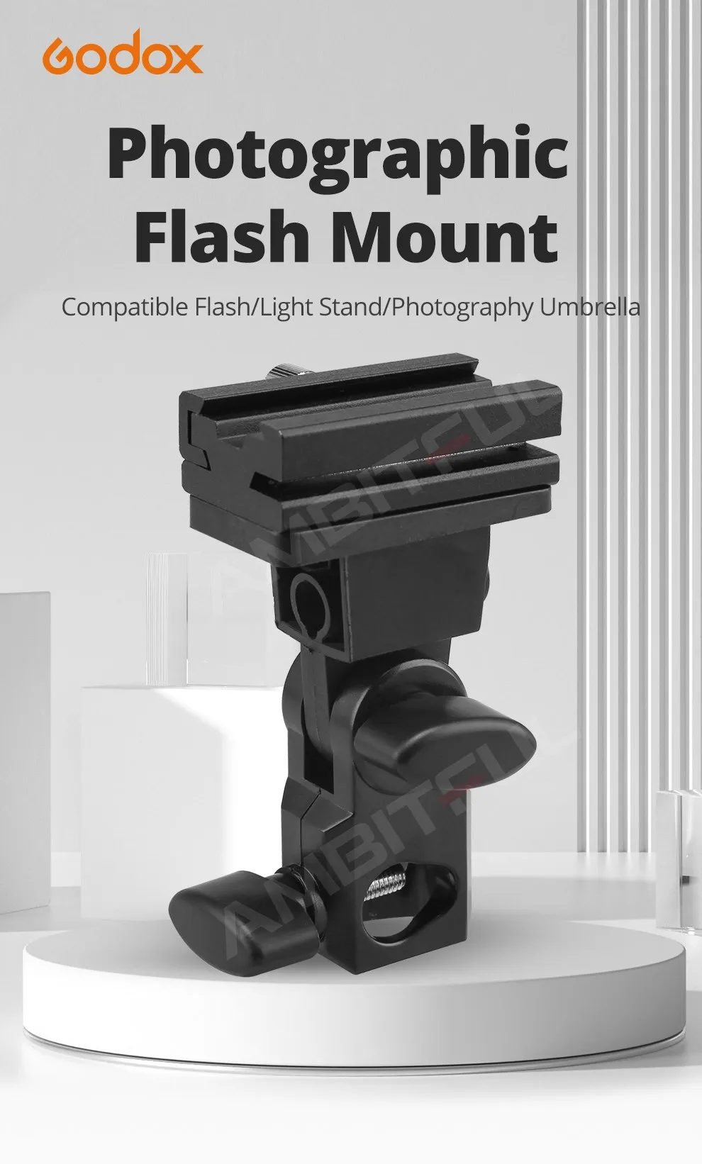 GODOX B Type  D Type  E Type AD-E Flash Hot Shoe Adapter Trigger Umbrella Holder