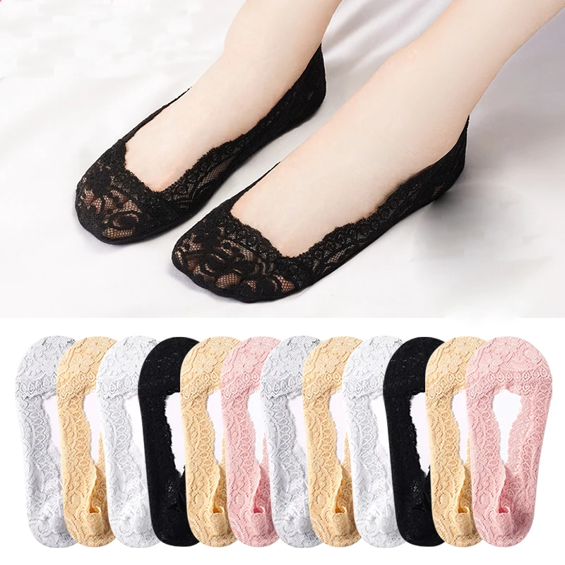 FashionWomenGirlsLaceBoatSocksSpringSummerSocksStyleLace