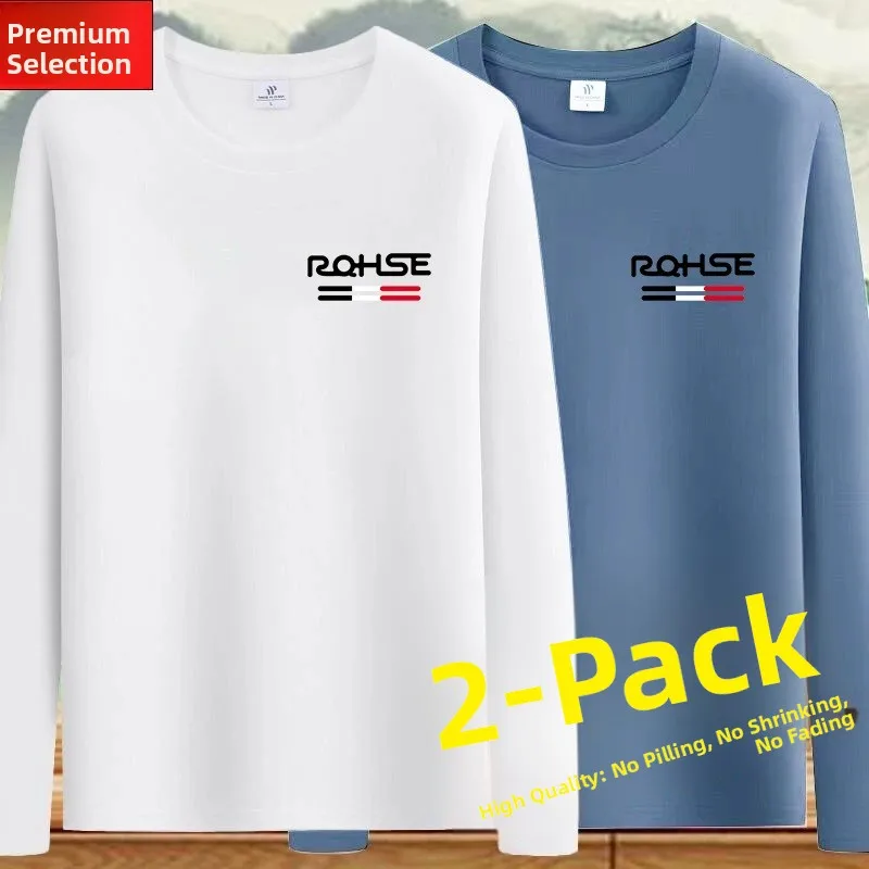 2 pieces [long-sleeved small rq] white + fog blue